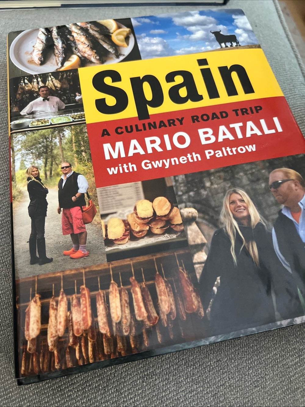 Signed VTG Copy  Spain A Culinary Road Trip Mario Batali With Gwyneth Paltrow